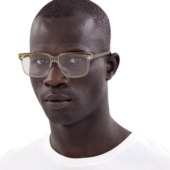 Saint Laurent SL599OPT 002 Eyeglasses Dark Havana 58mm Square Frame - Picture 2 of 11